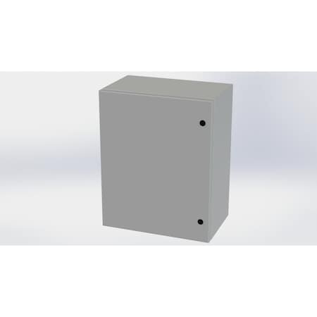 Saginaw Control & Engineering 1/4 Turn Latch Electrical Enclosures, 20 in H, 10 in D, 16 in W, NEMA 3R, 4, 12, 13, Carbon Steel SCE-201610ELJ